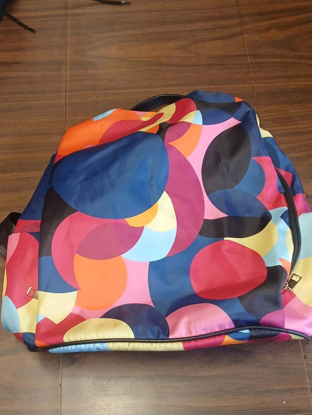 Multicolor Circular Print Women's Backpack